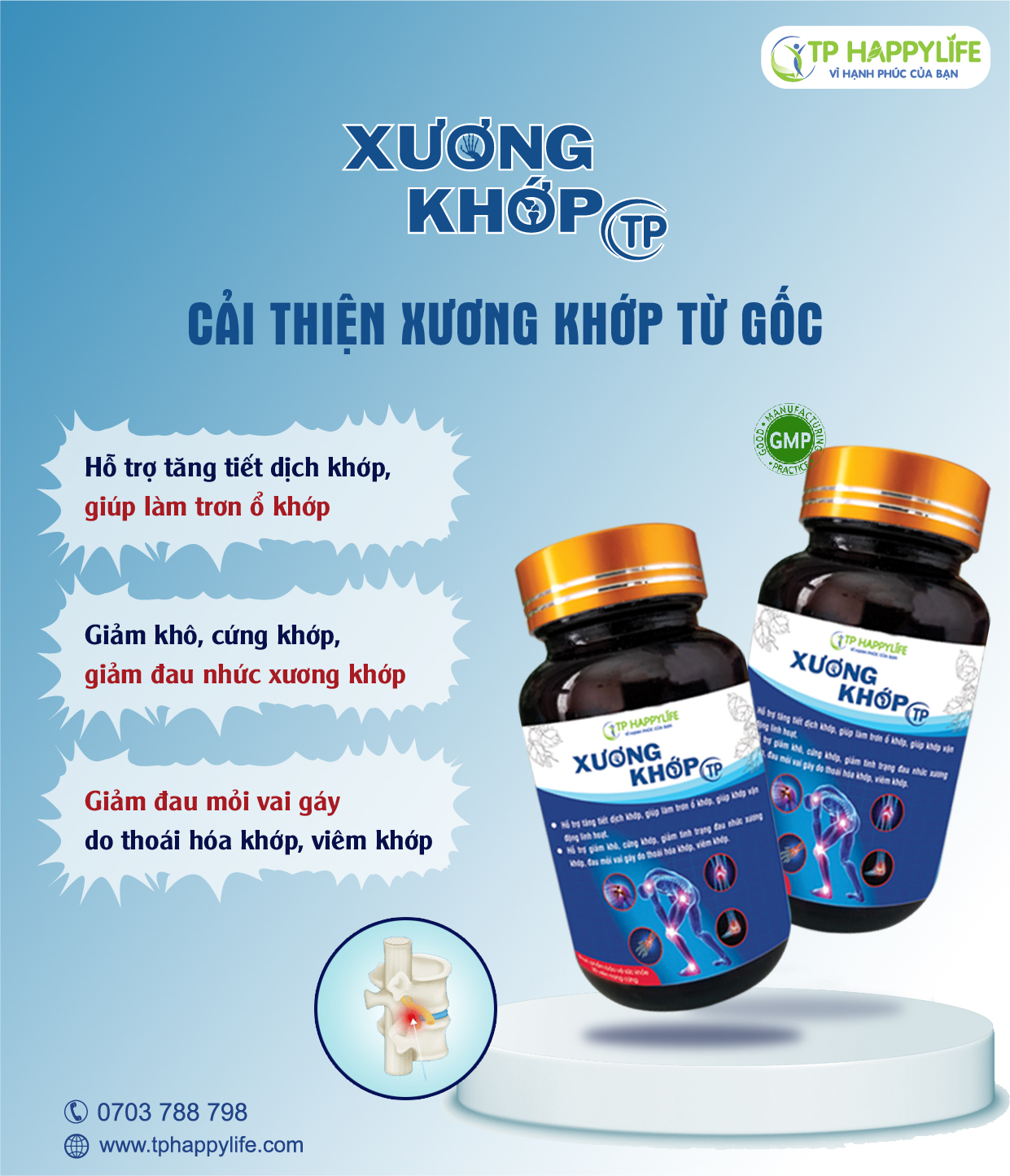 Cải thiện xương khớp từ gốc
