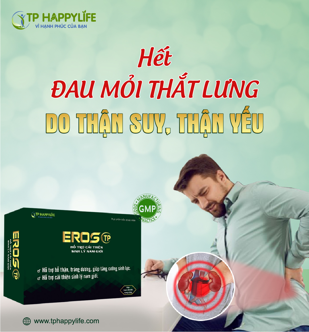 Hết đau mỏi thắt lưng do thận suy, thận yếu